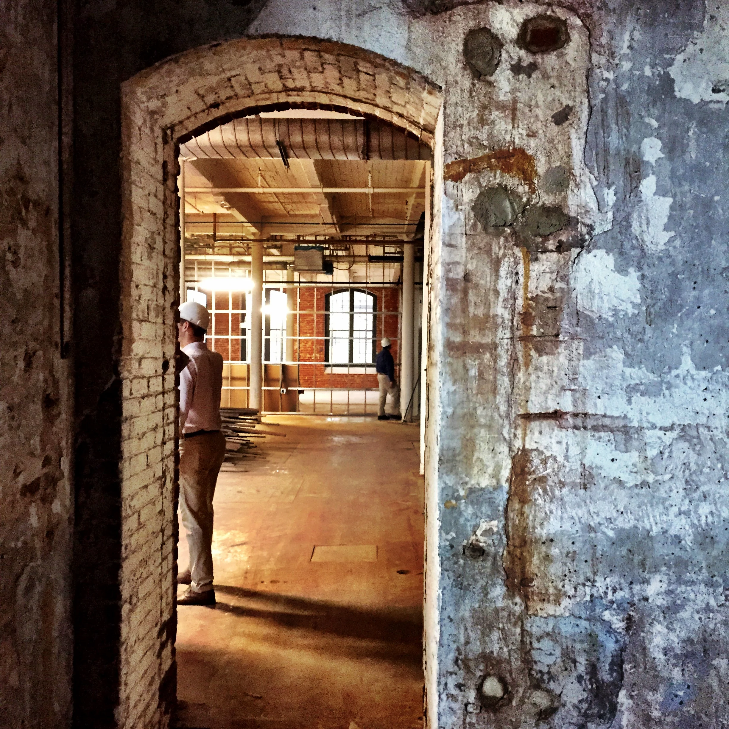 There are these thick masonry openings all over the place. It really provides a sense of the weight of the building.