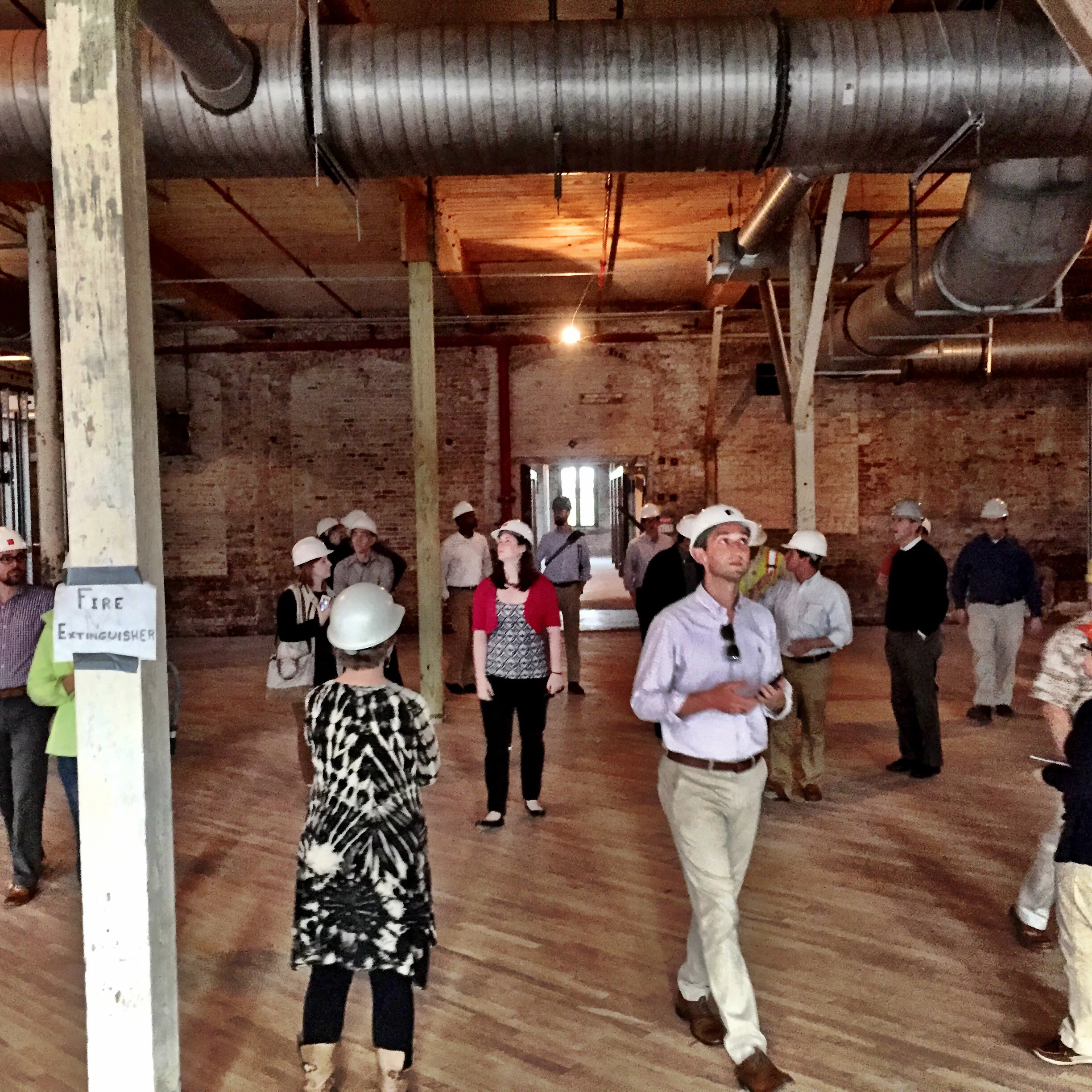 This is a good example of what most of the spaces look like. Very wide open with tall ceilings. Exposed everything.