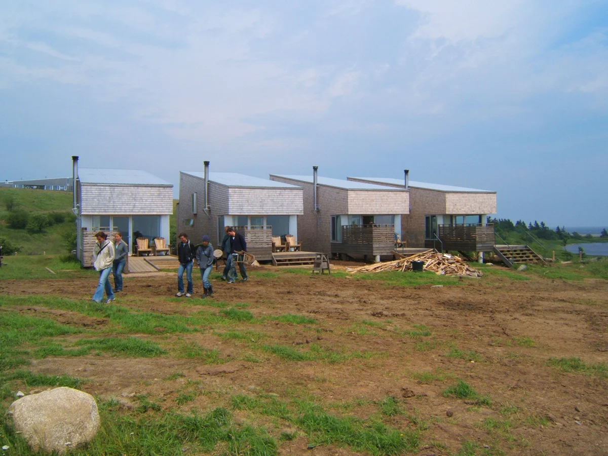 The 4 cabins. I stayed in the cabin on the far left.