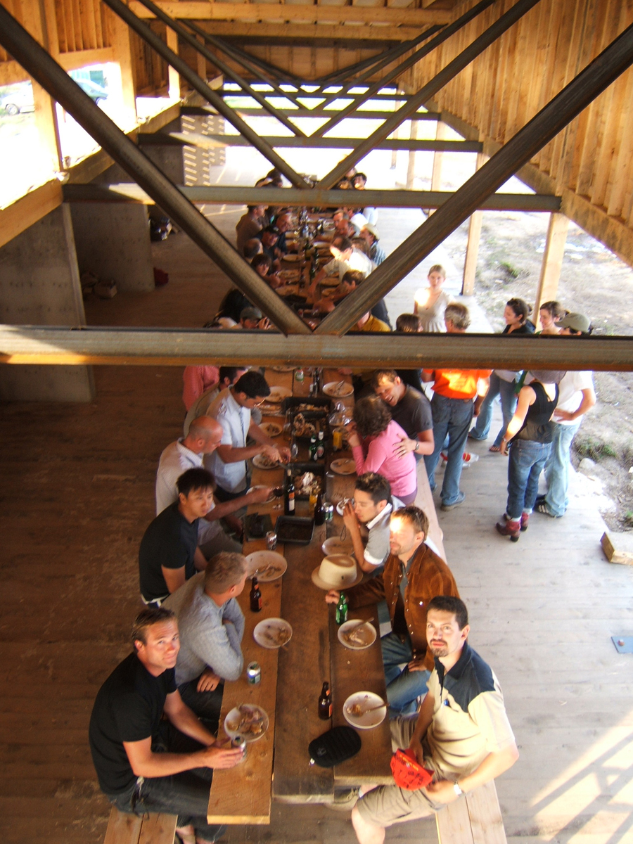 The last supper.