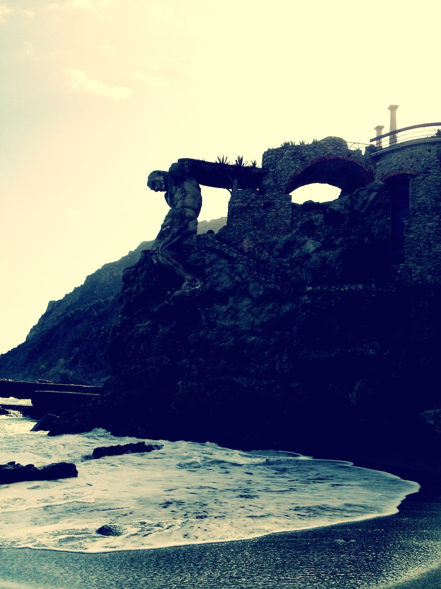 Neptune statue in Monterosso Al Mare. 