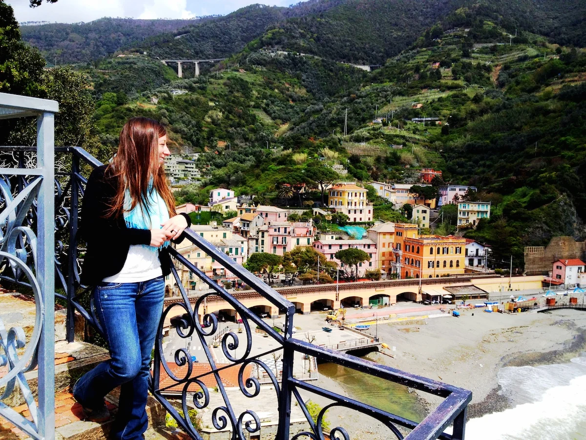 The town in the background is Monterosso al Mare