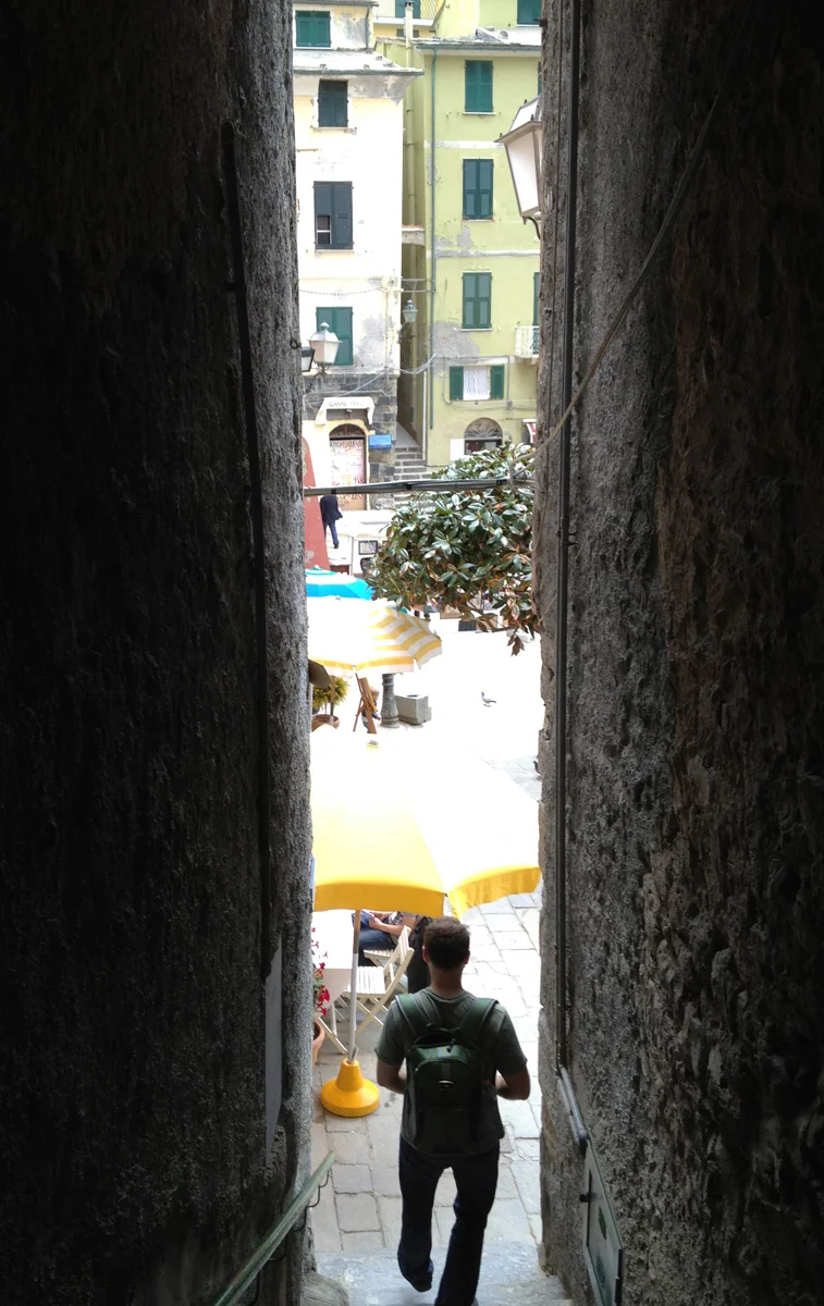 The Town Square of Vernazza awaits.