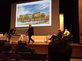 That is Joe Antunovich on the right and David Burt on the left maneuvering the model closer to the B.A.R members on the right.