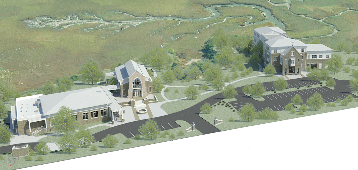 Aerial Site Plan Rendering.