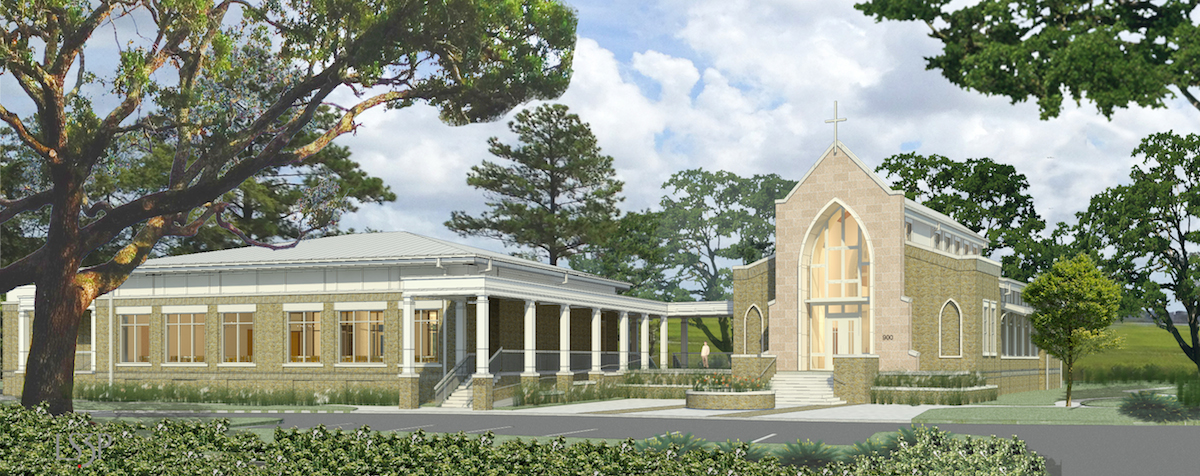 The final rendering of the chapel.