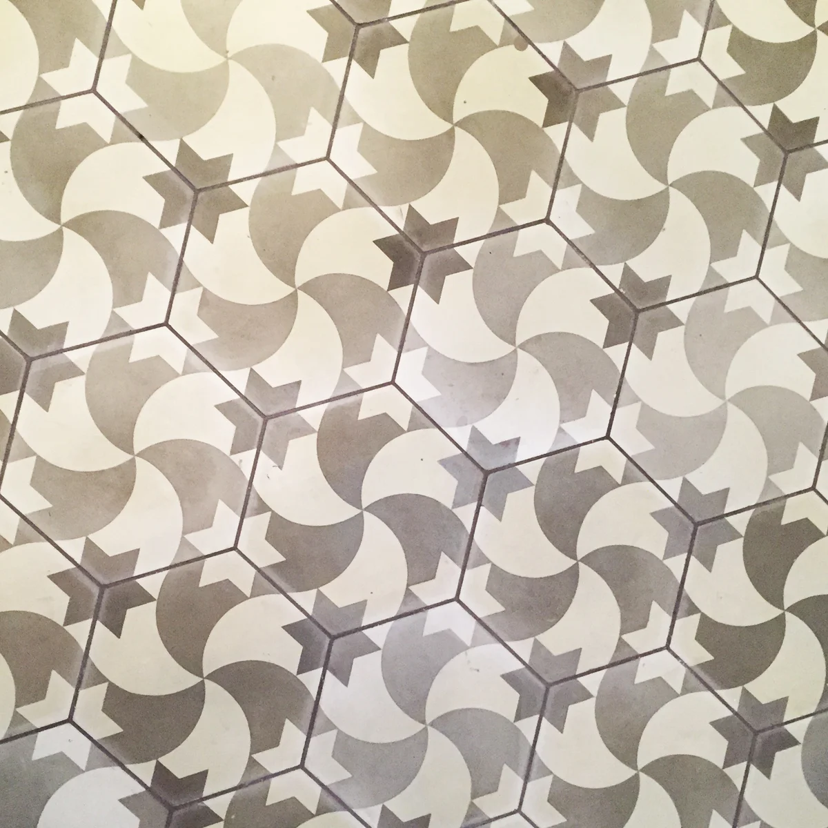 Of course I took a picture of the bathroom floor!