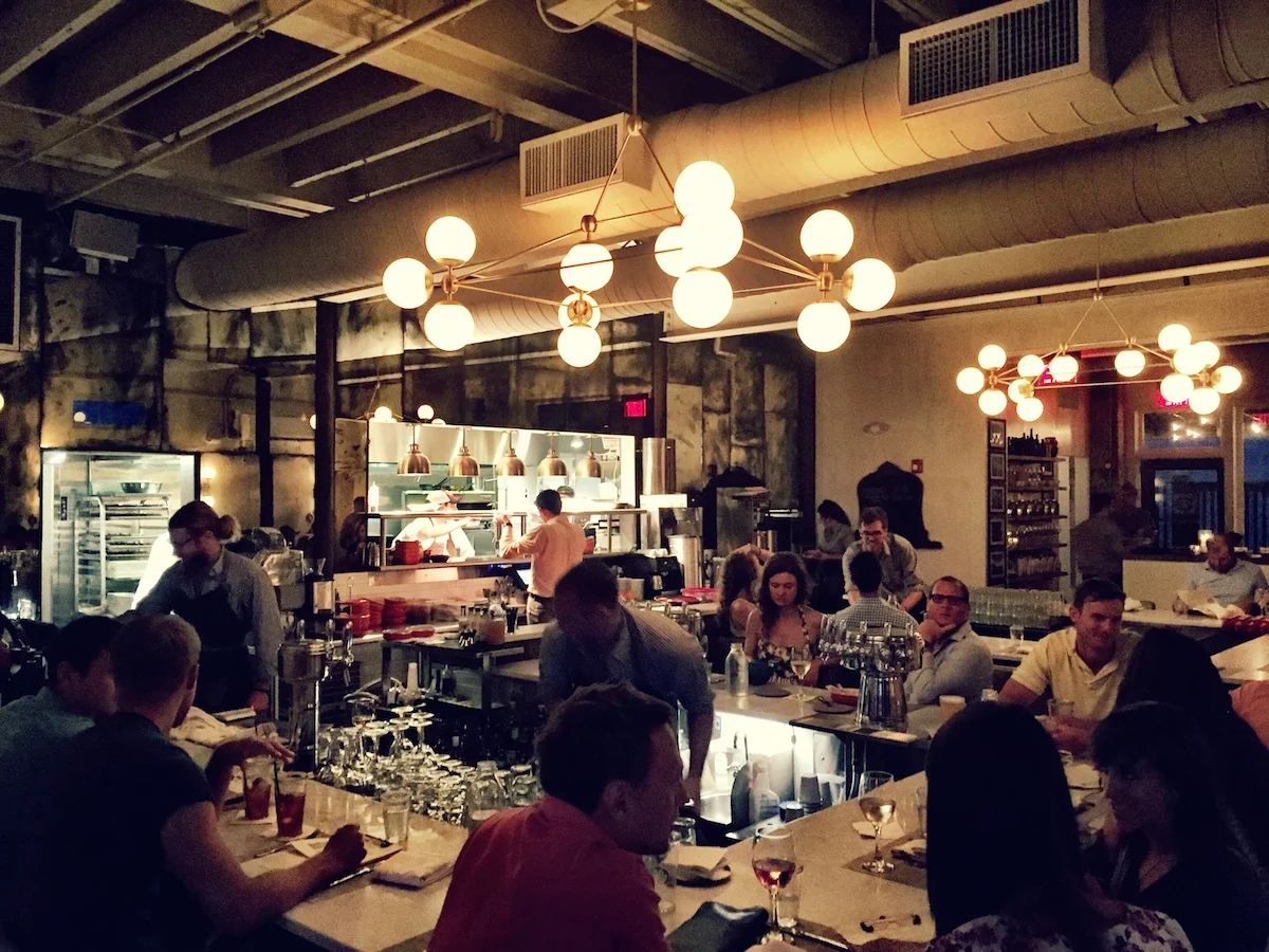 The bar seating really makes this a unique dining experience.