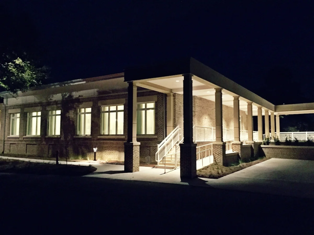 View of the west facade. 
