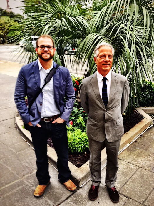 I am the balding guy on the left. Andrés on the right.