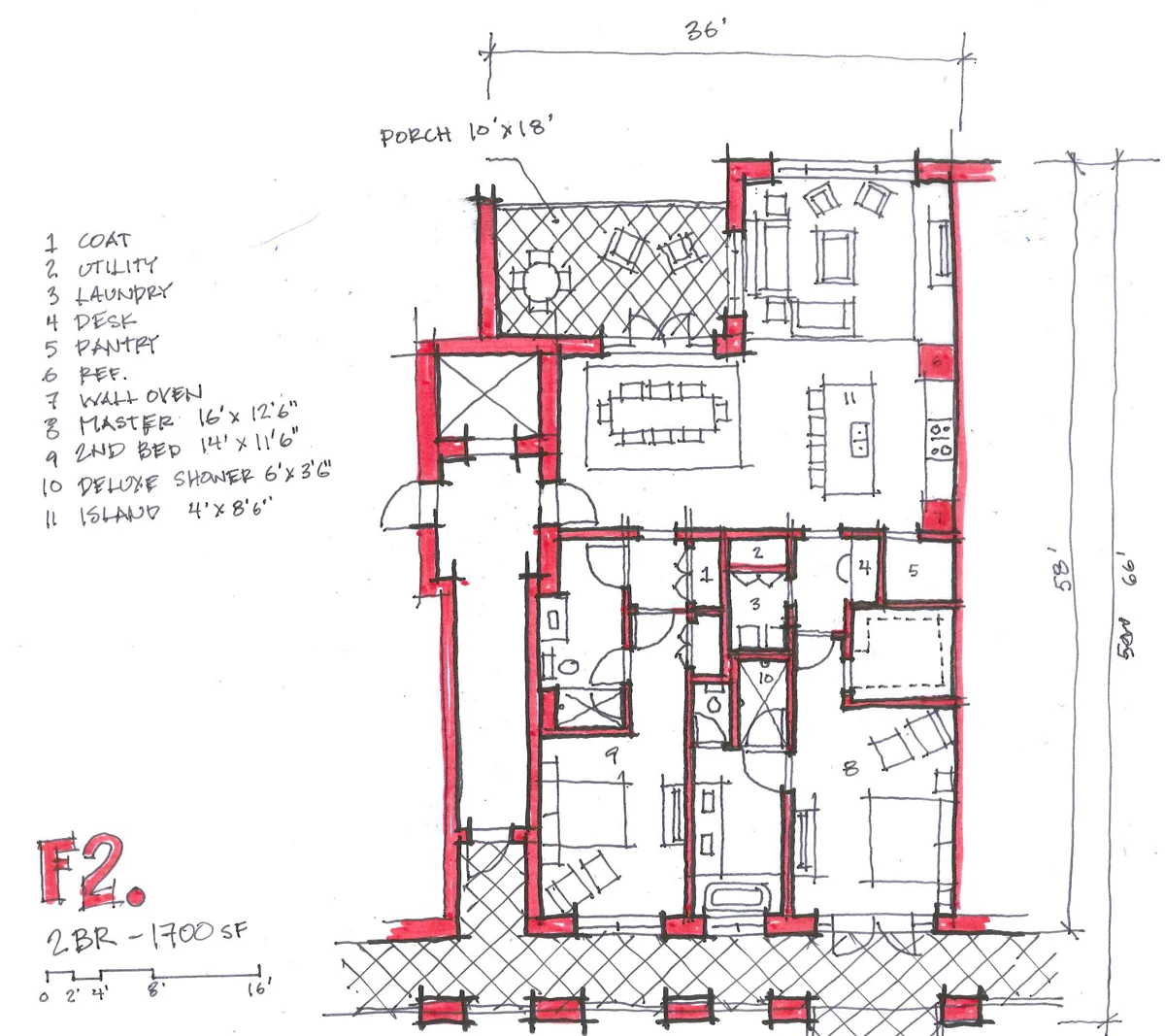 In the drawing above I sketched first using the Pilot Razor Point Pen, then I added thicker lines using the Pentel Sign Pen and finished it off with the red.
