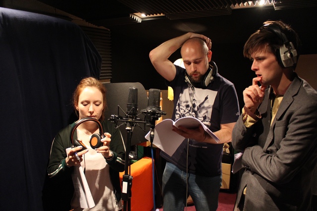 Freya Parker, Pip Gladwin, Kieran Hodgson | Photograph by Lars Thornhill