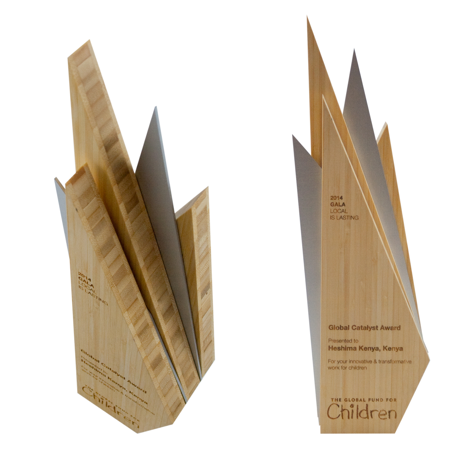 progressive eco/sustainable custom award design