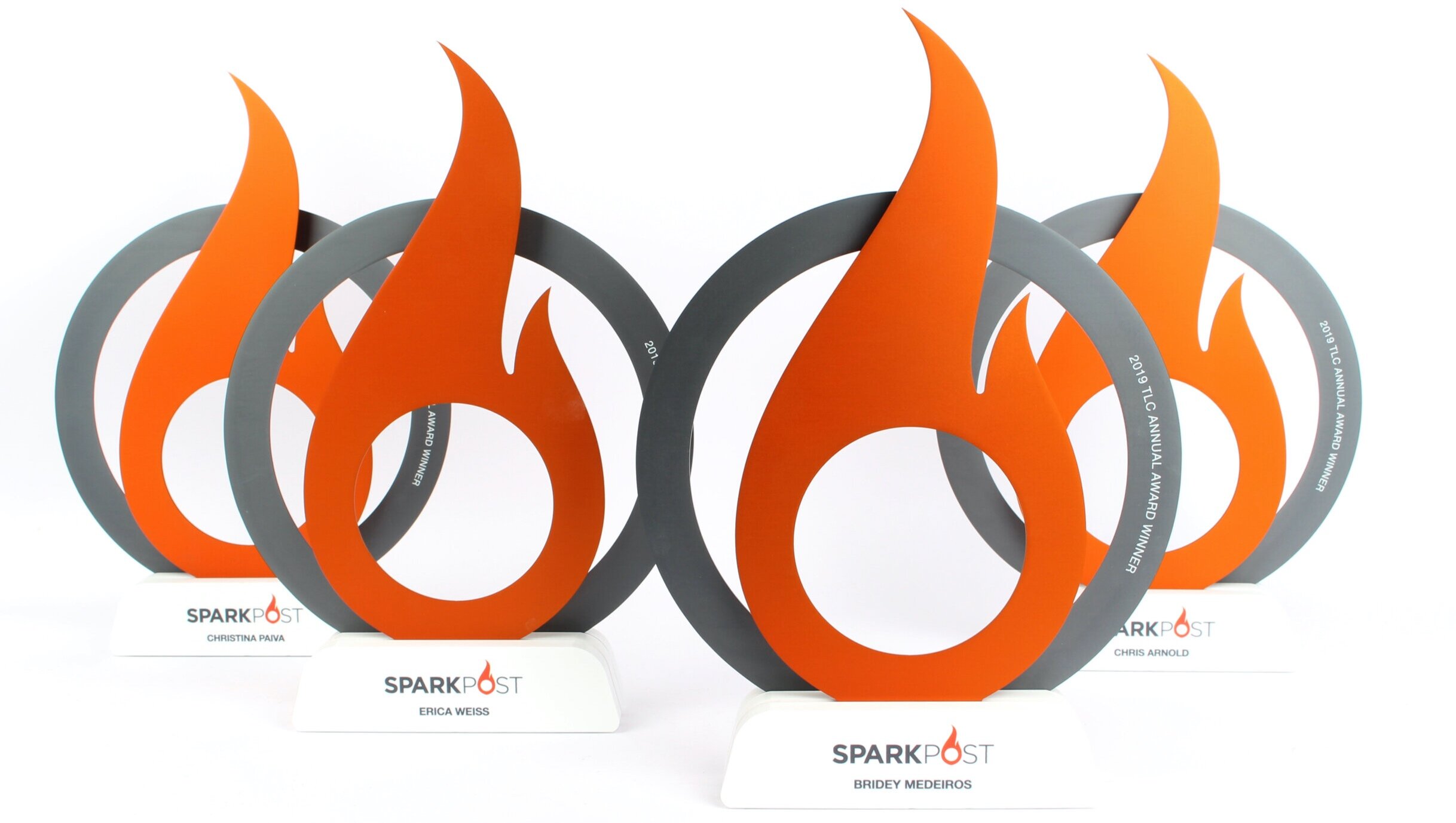 spark post modern corporate recognition for teamwork awards trophies 4