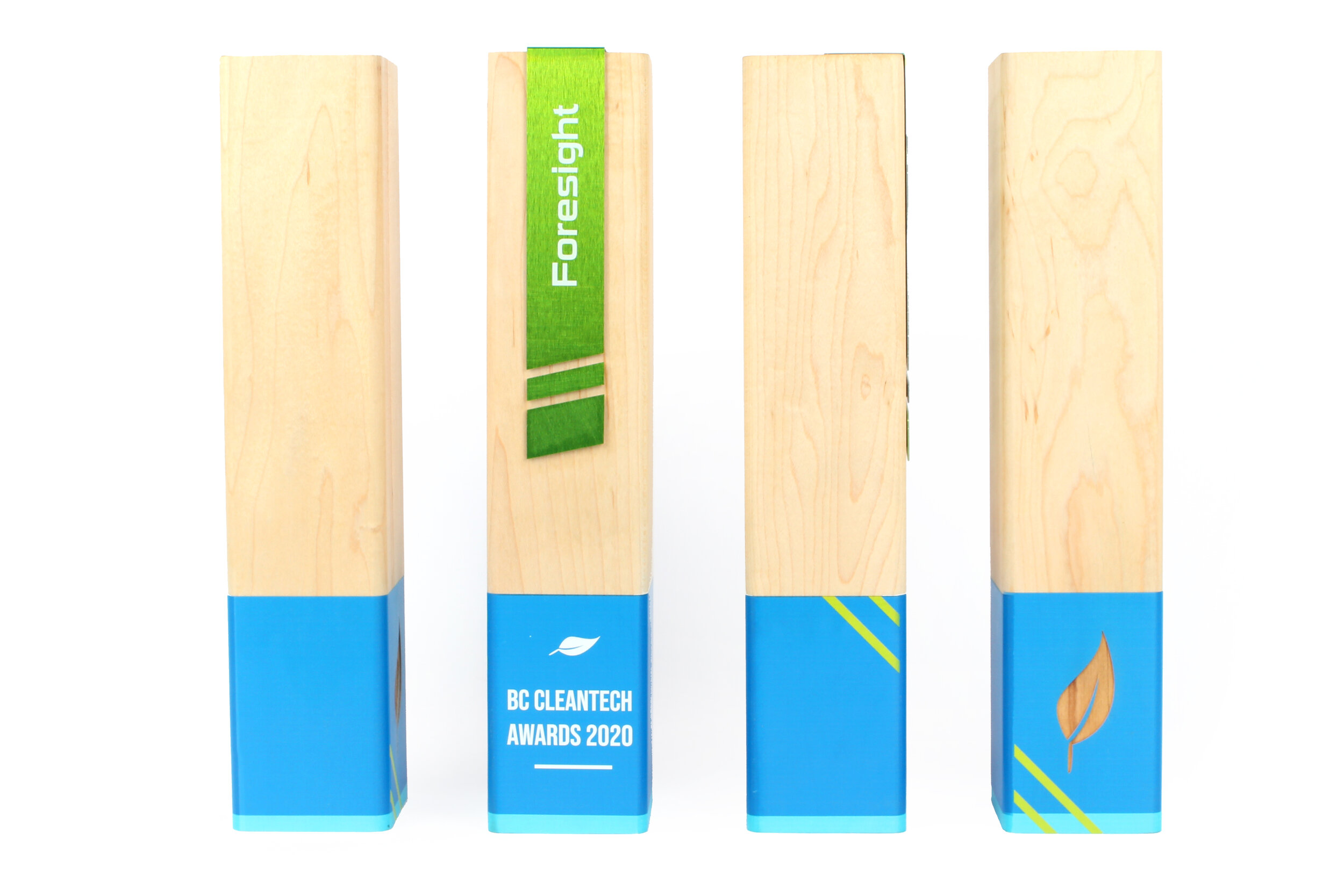 BC Cleantech_simple modern wood awards handcrafted from bamboo_custom corporate trophies  4