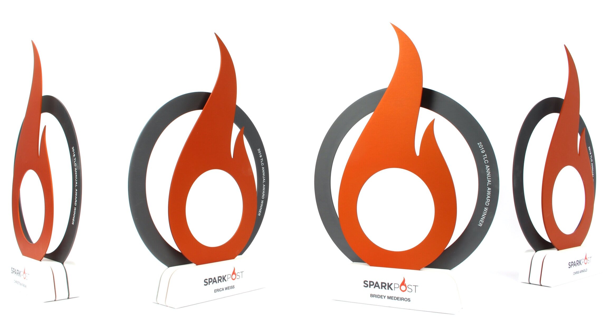 spark post modern corporate recognition for teamwork awards trophies 3