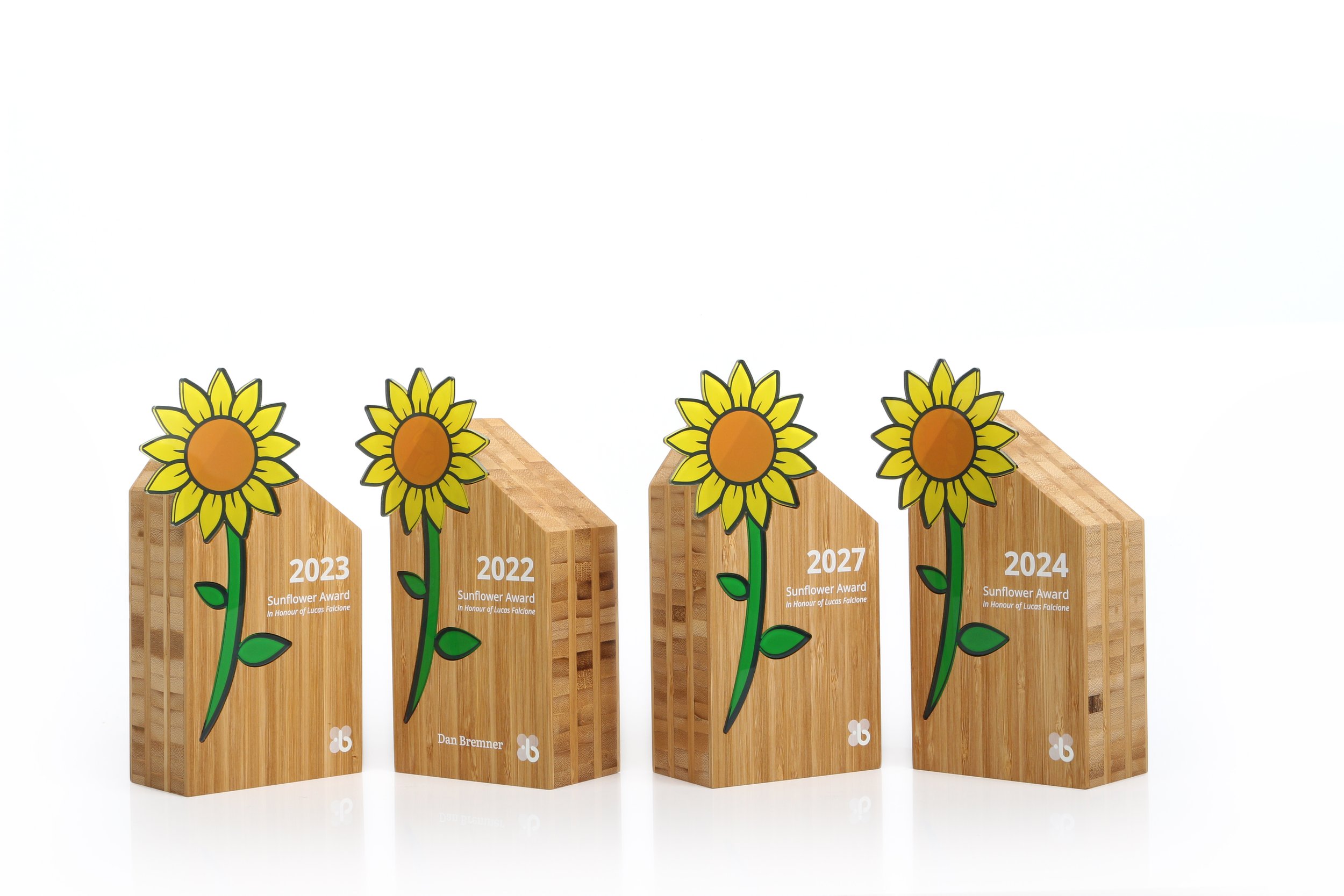 Sunflower Benevity Awards - Eco Gifts awards and gifts Andrew Watson design.jpg