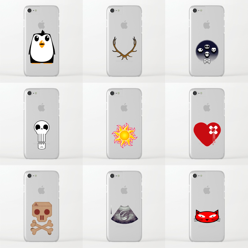 Clear iphone case with design Clearance