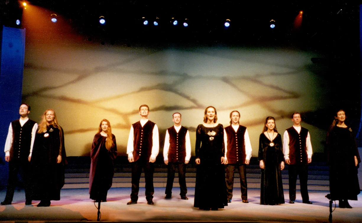 Anúna Performing in Riverdance in Dublin, 1995. Image Andrew McGlynn