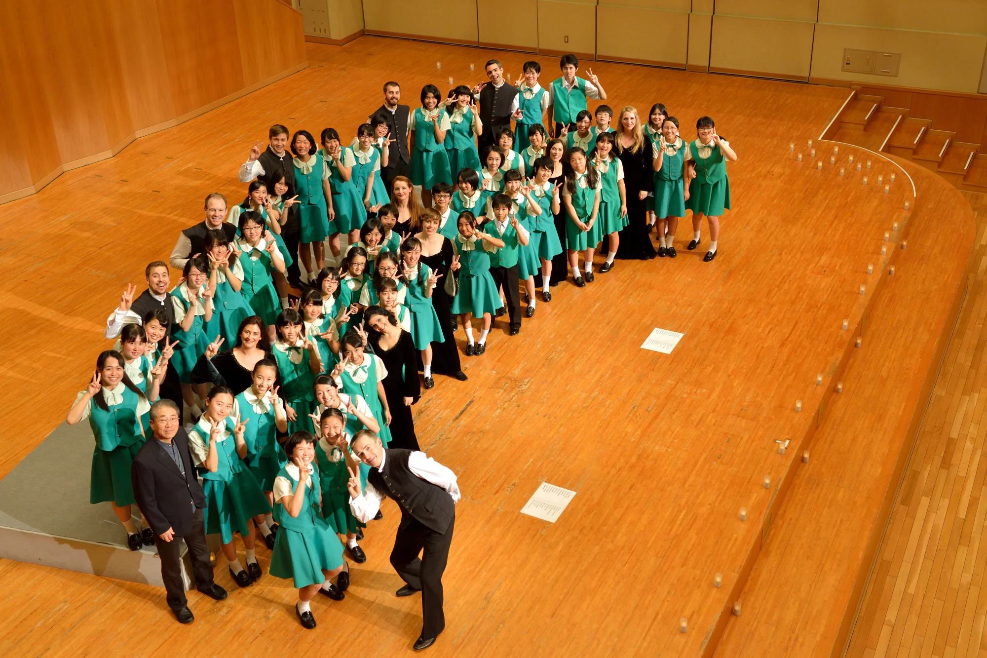 With Hamamatsu Junior Choir, Japan, December 2014