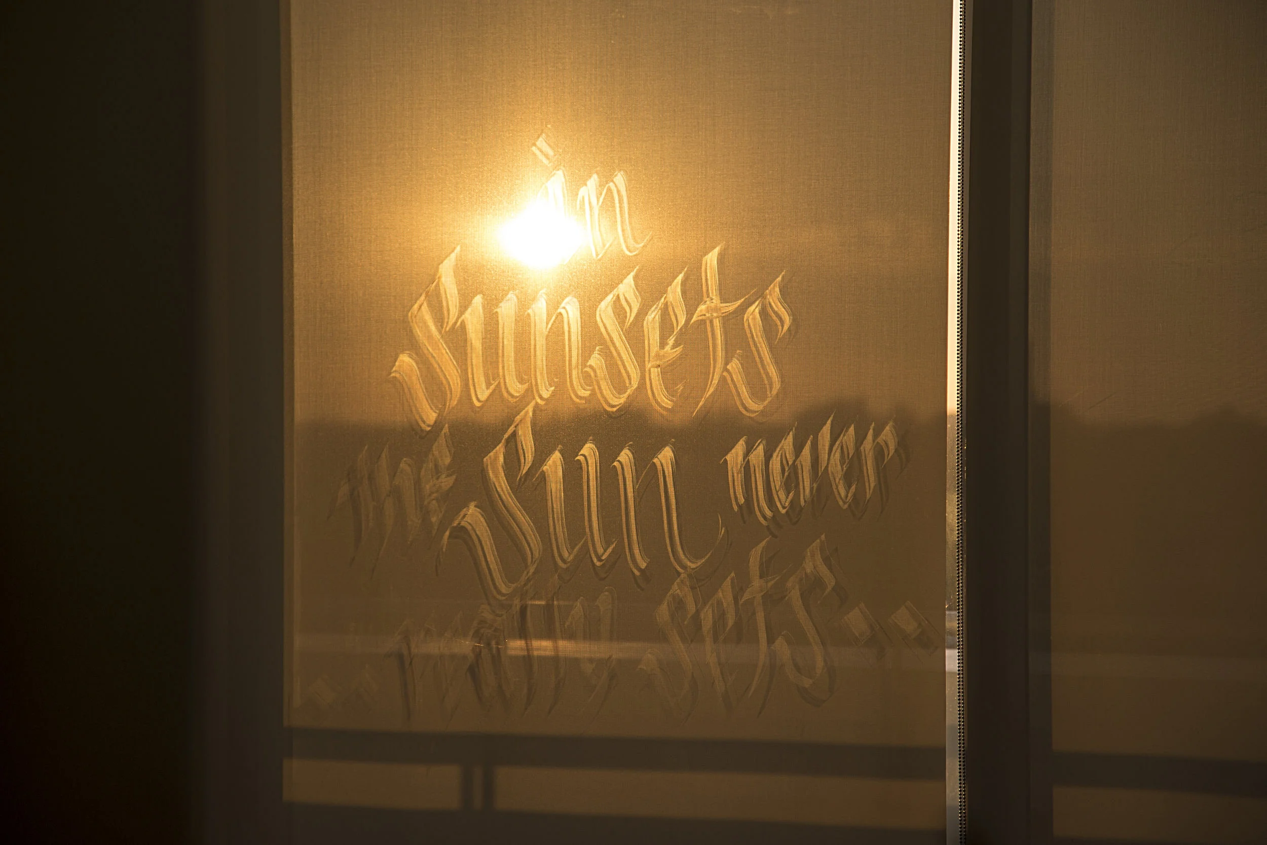  Lettering on window 