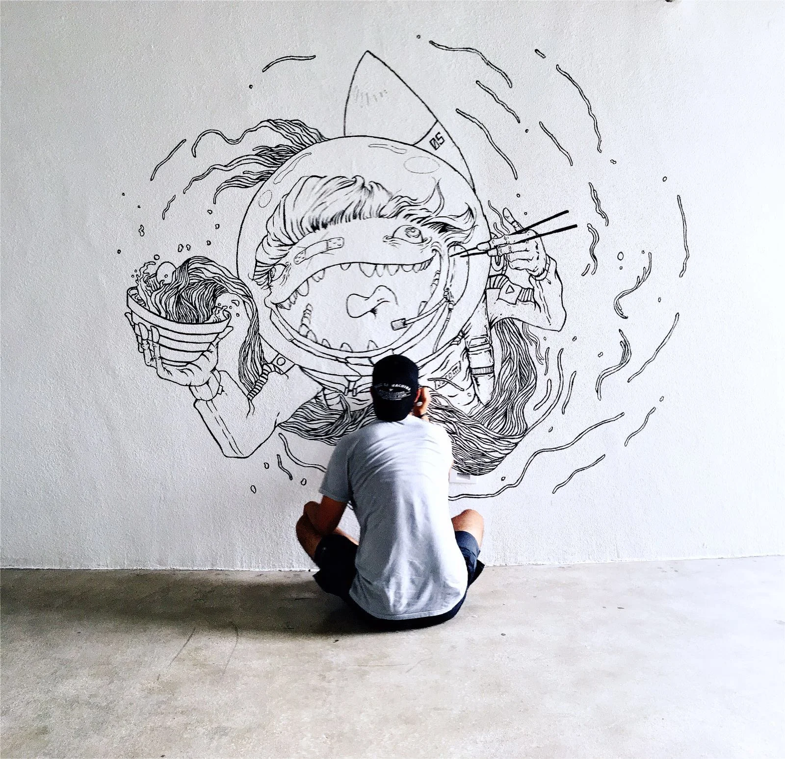  Hand-painted mural commission   