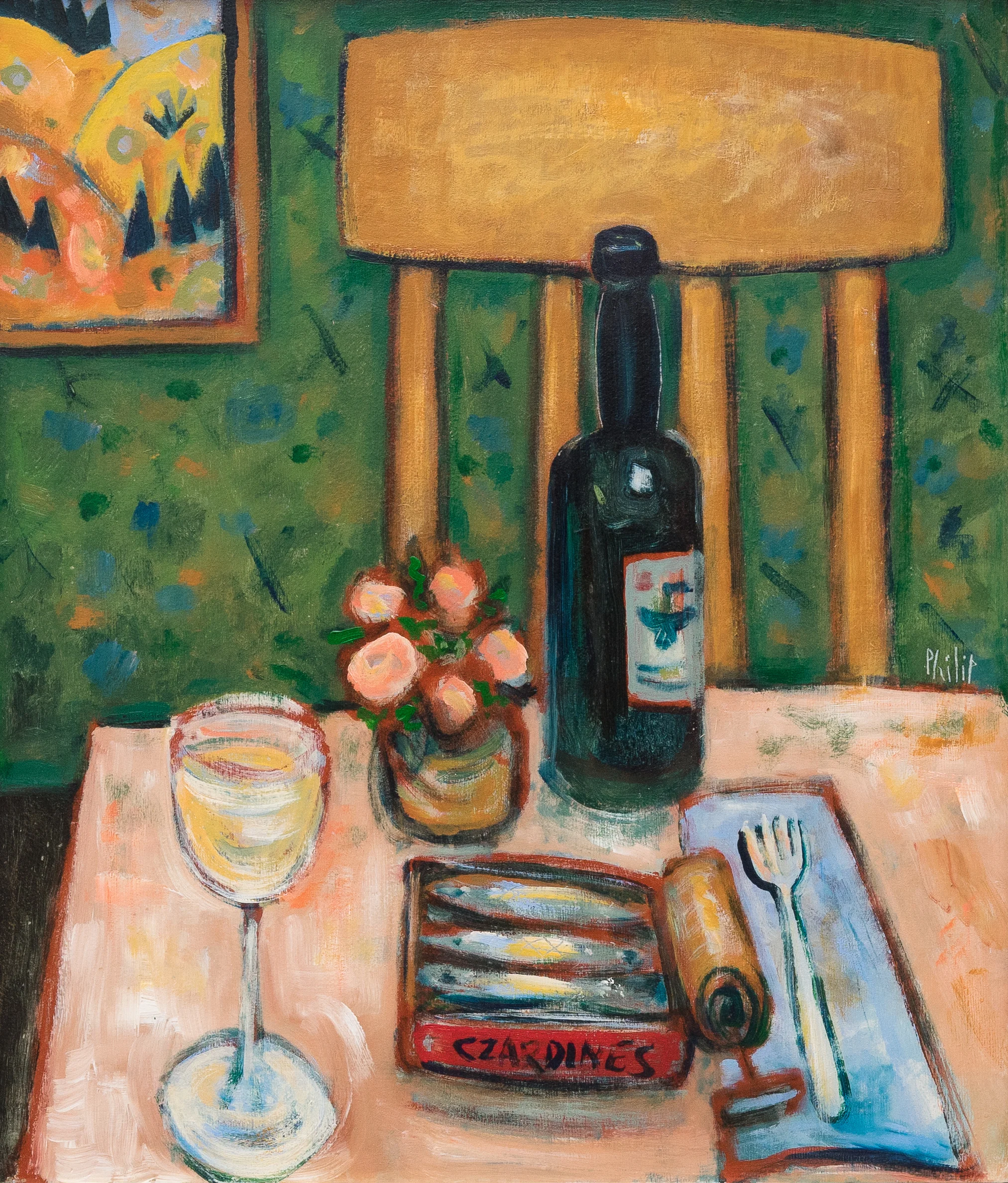 Philip Barter Czardines acrylic on board 24”x30” 3200.00