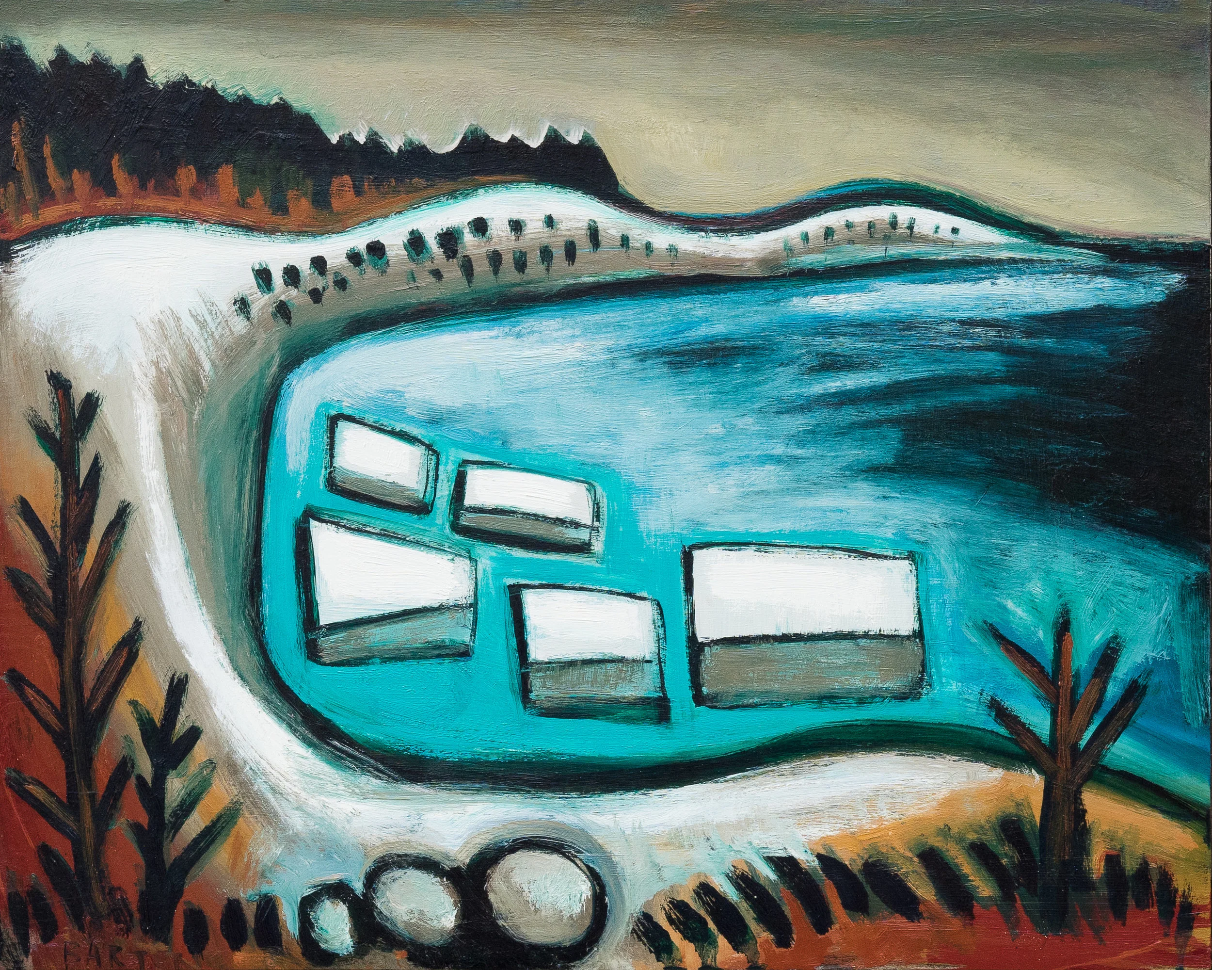Harpswell Ice Flows 2019 24”x30” 2200.00