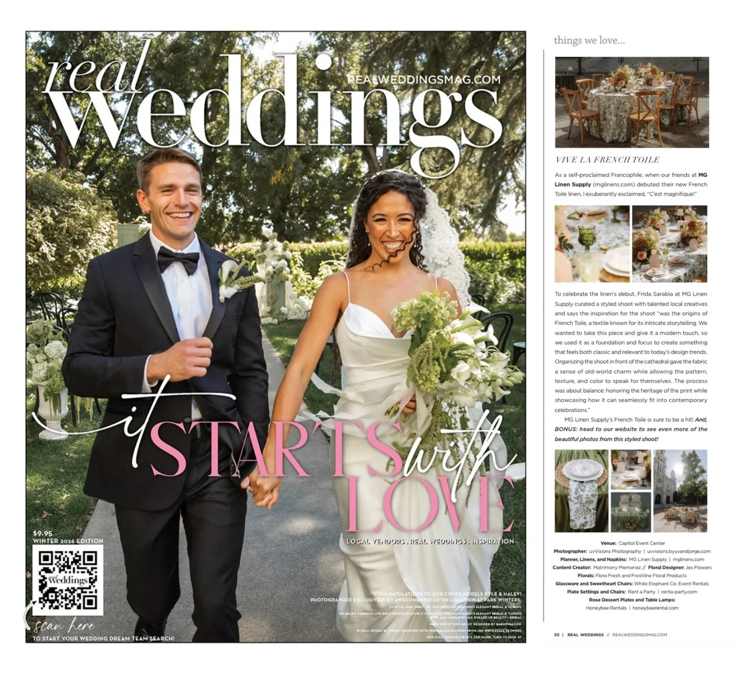 FEATURED in @realweddingsmag Winter 2026 - Things we love💕 

Booking spring 2027 now!

#wedding #sacramento