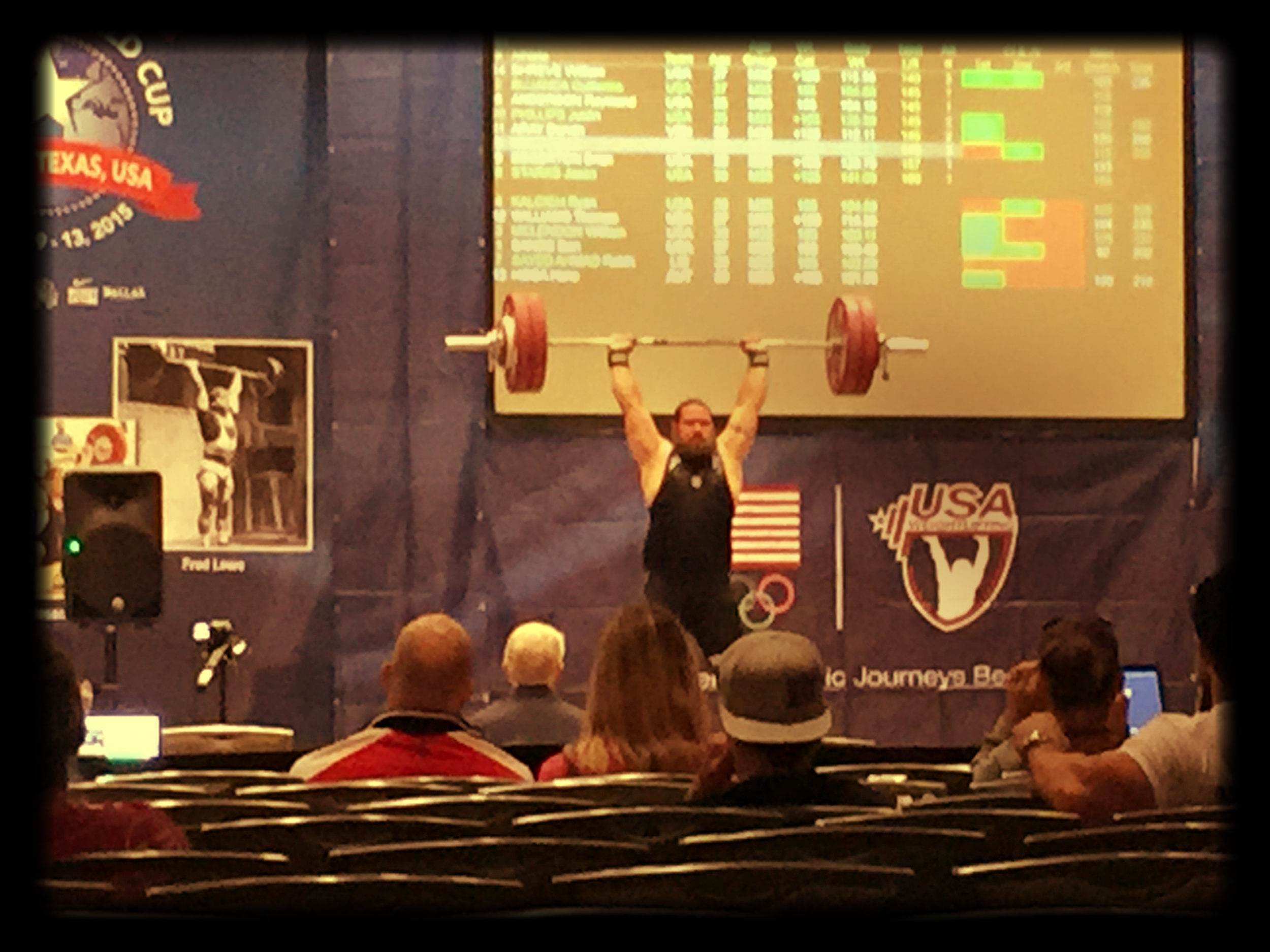 From the Masters Weightlifting Championship in Dallas this week