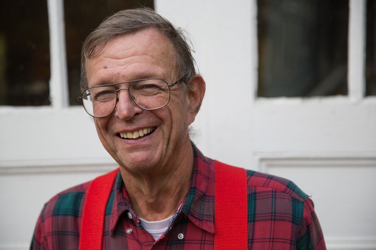  Portrait of my father while taking photos of our historic family home in Norton, MA. 