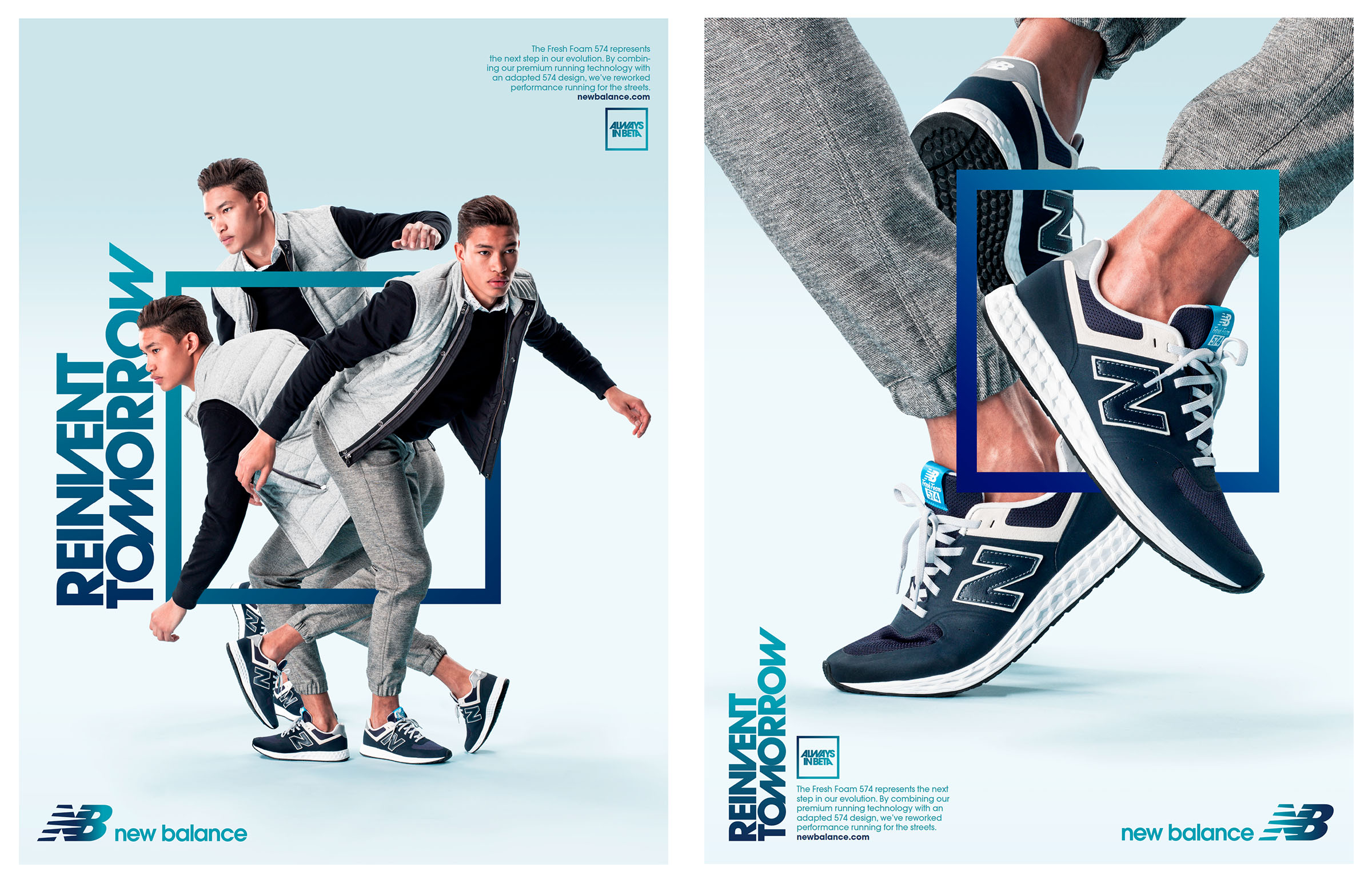  New Balance Omni Launch campaign and retail graphics. 