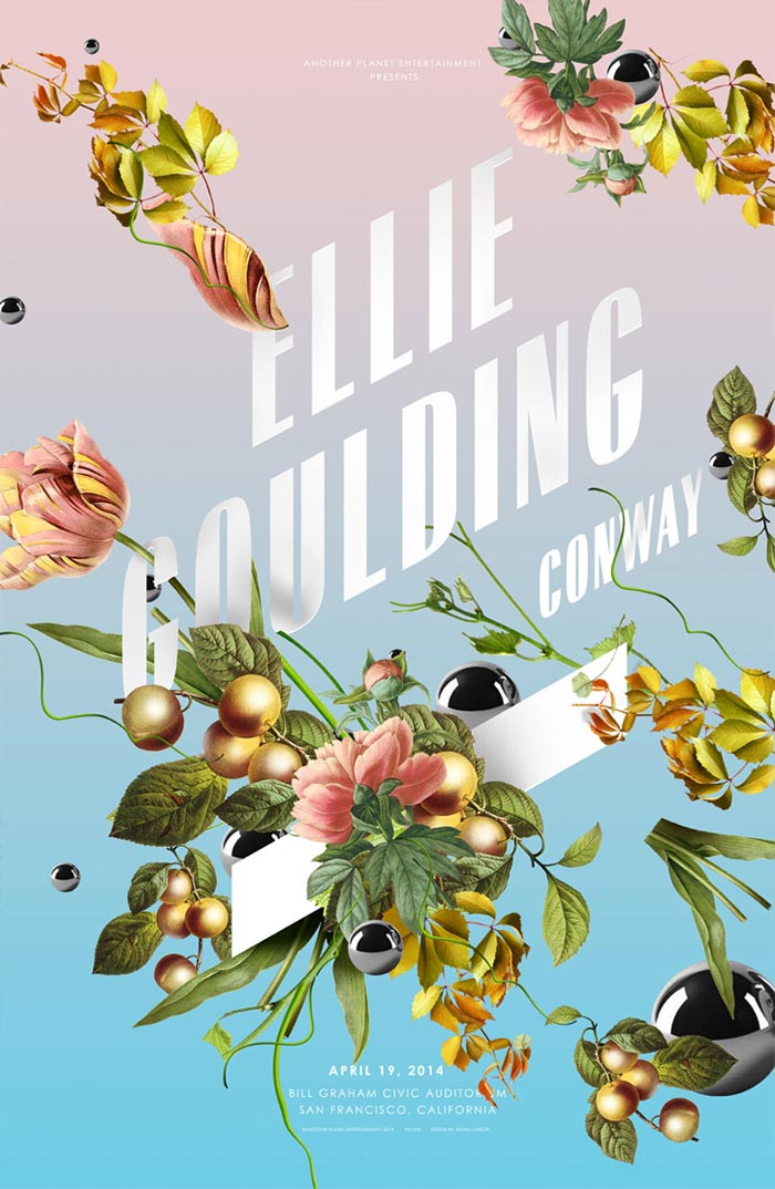  Ellie Goulding gig poster. 