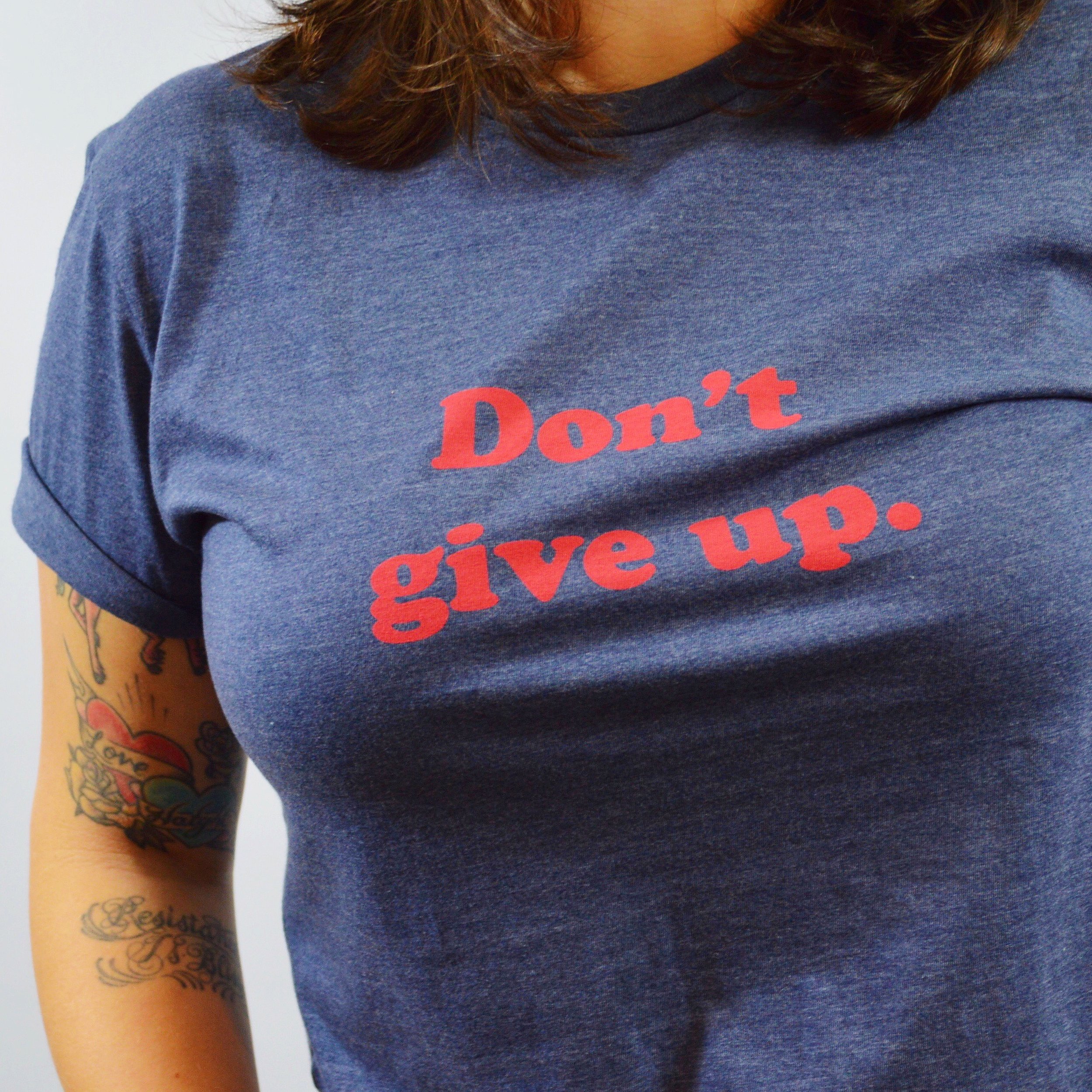 Don't Give Up shirt 30_ of profits donated to the ACLU.JPG
