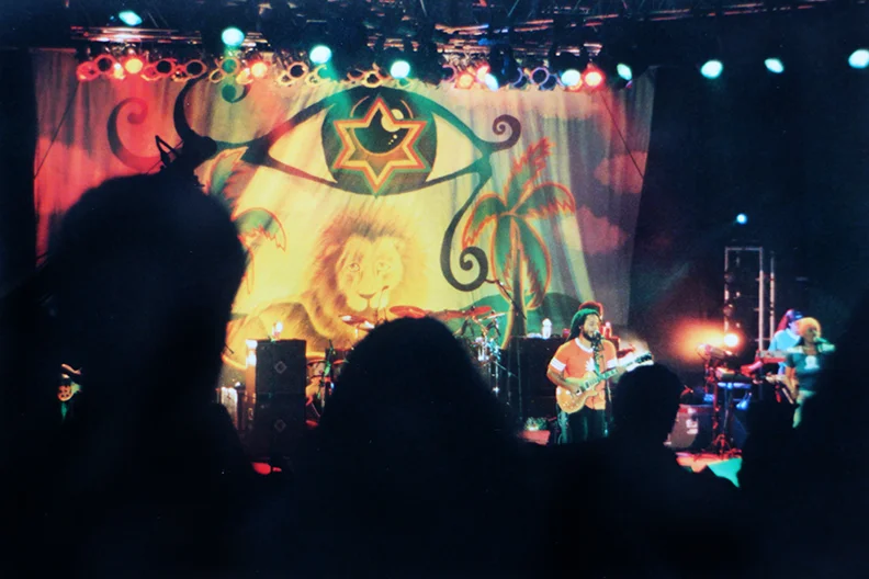 Backdrop for Ziggy Marley concert and video. 2004
