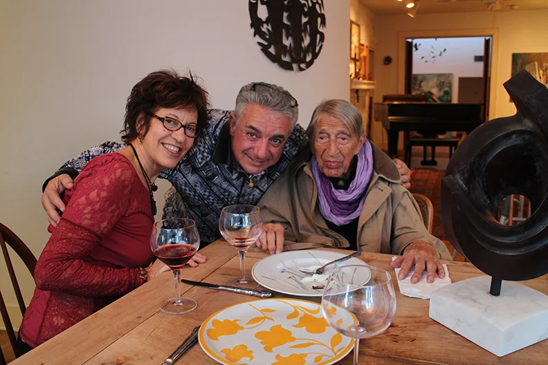 From left: Hegina Rodriguez (painter) Sal Zagami (sculptor) and Henry Moretti.