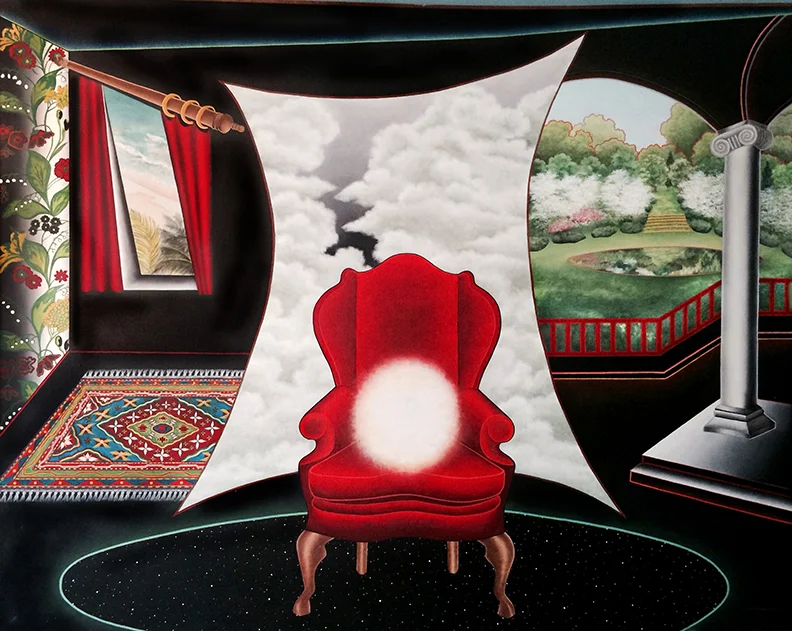 Inside, Out. Portrait of the Self. Oil on canvas. 1978. 60 x 72 inches. Private Collection, St Louis, MO.