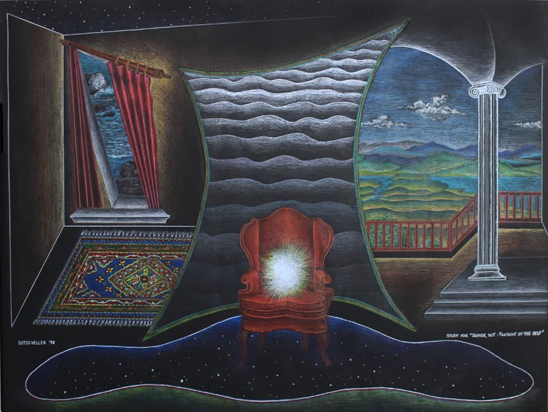 Study for Inside, Out. Portrait of the Self. 20 x 26 inches. 