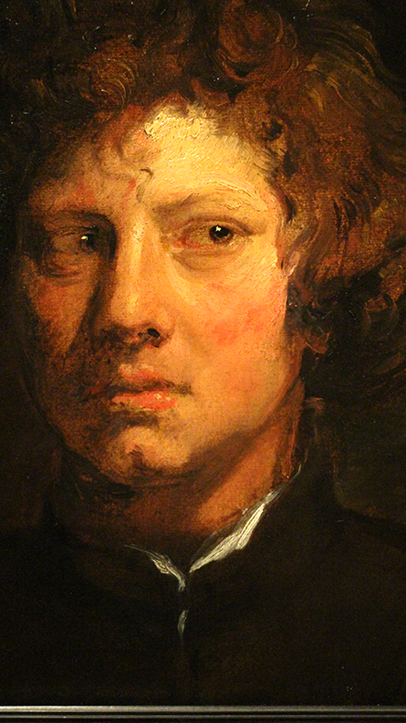 Detail from Head of a Young Man. Anthony Van Dyck. 1617 / 1618.