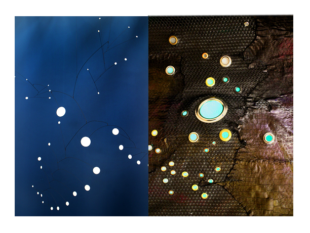 Left: Alexander Calder. Right: Kaya
