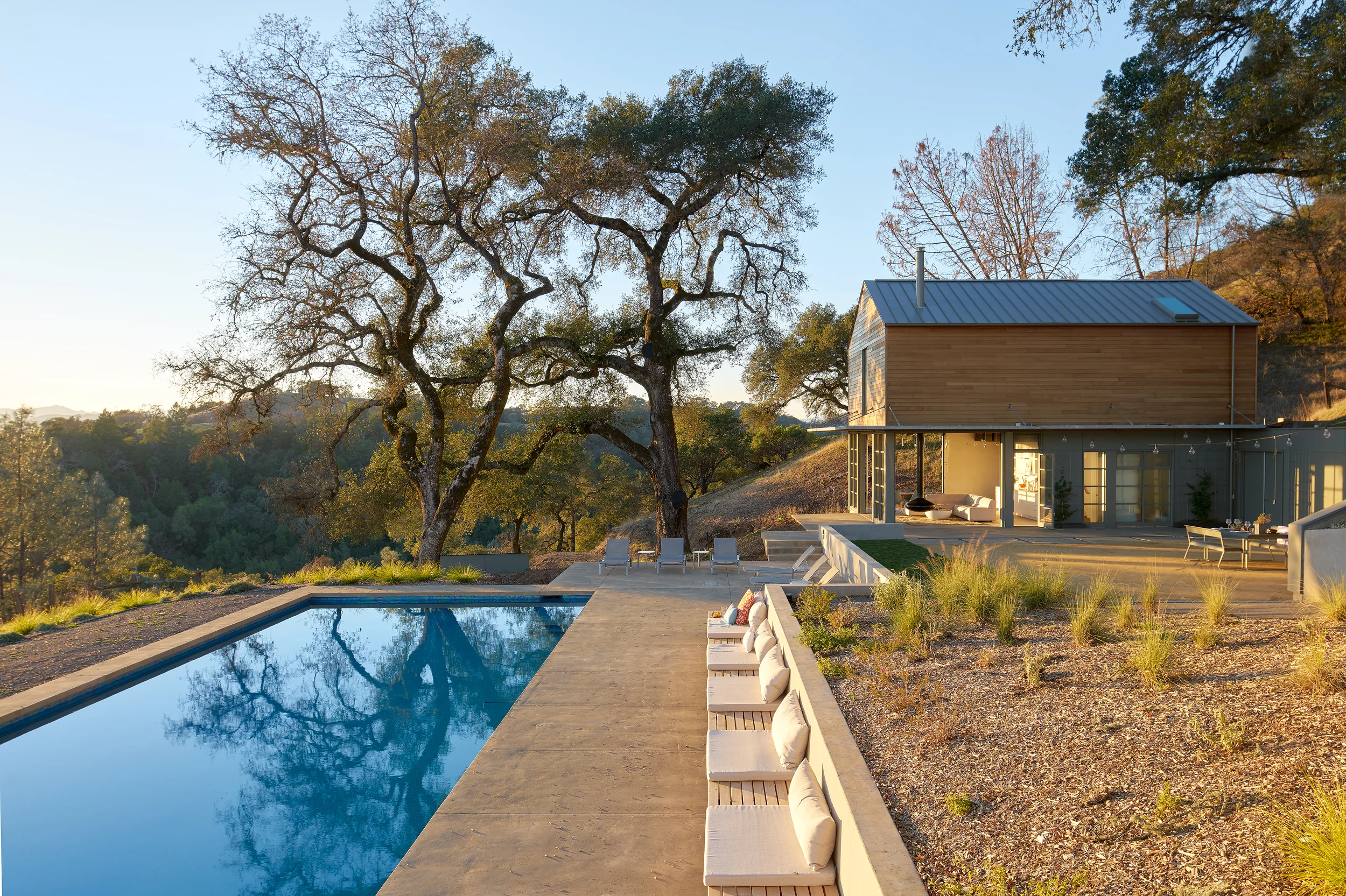 Kleman Design. Pool House. Geyserville, CA