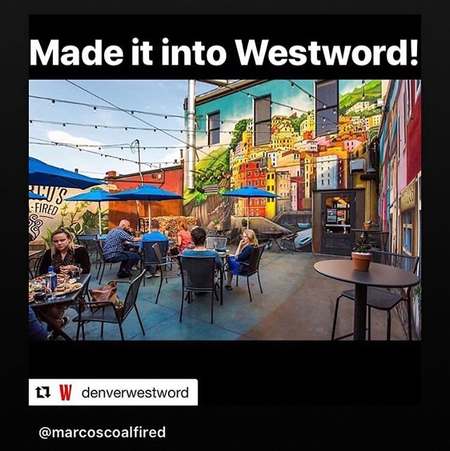 My 4 wall mural at @marcoscoalfired  made it into @denverwestword !