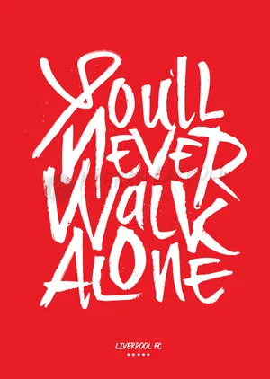 Decorazione Parete Liverpool FC You ´ll Never Walk Alone Targa Retrò (Taglia Unica Targa Liverpool