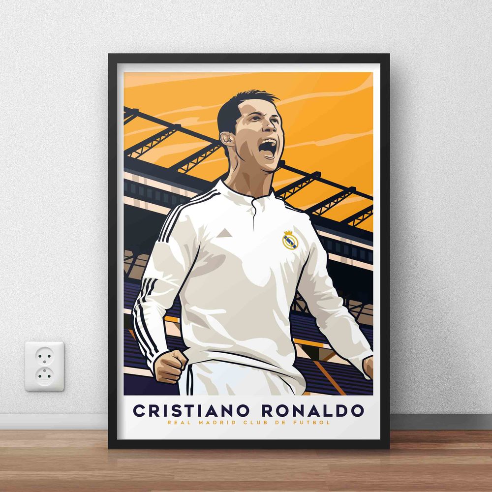 Cristiano Ronaldo - Real Madrid CR7 Poster — Kieran Carroll Design