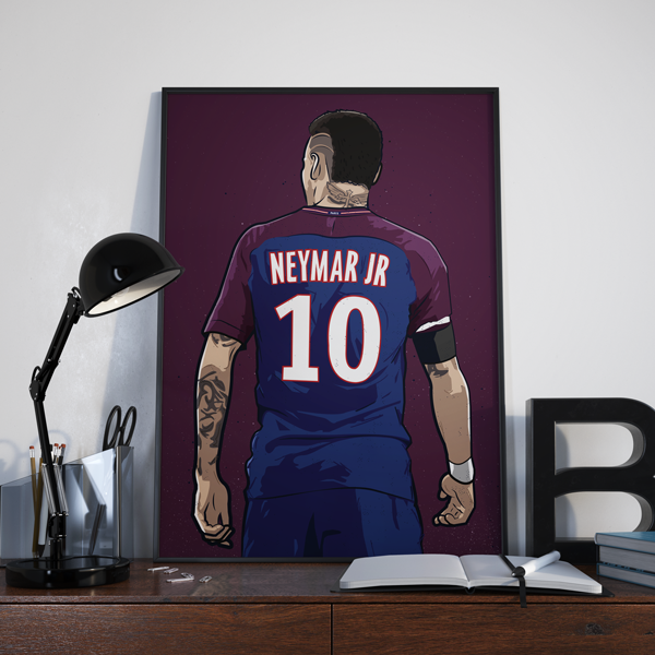 Poster PSG - Neymar 17/18 | Wall Art, Gifts & Merchandise | Europosters
