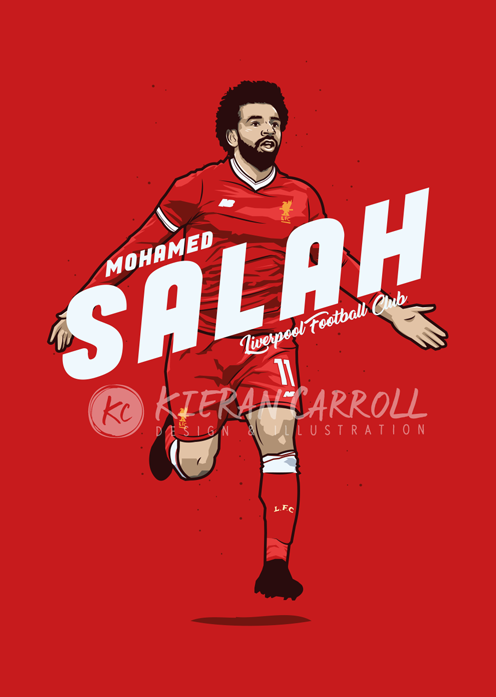 Mohamed - Liverpool FC Poster — Kieran Carroll Design