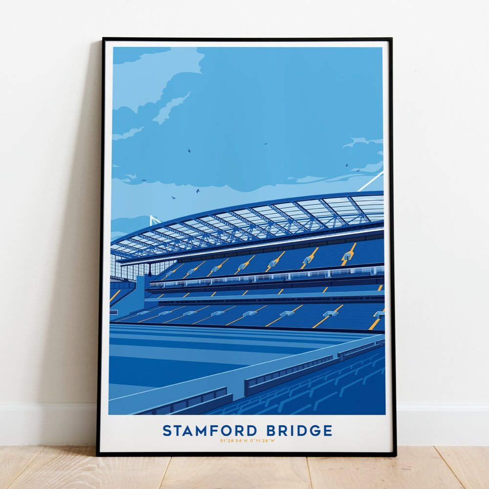 Chelsea FC Art Print Nutty CFC the Blues Stamford 