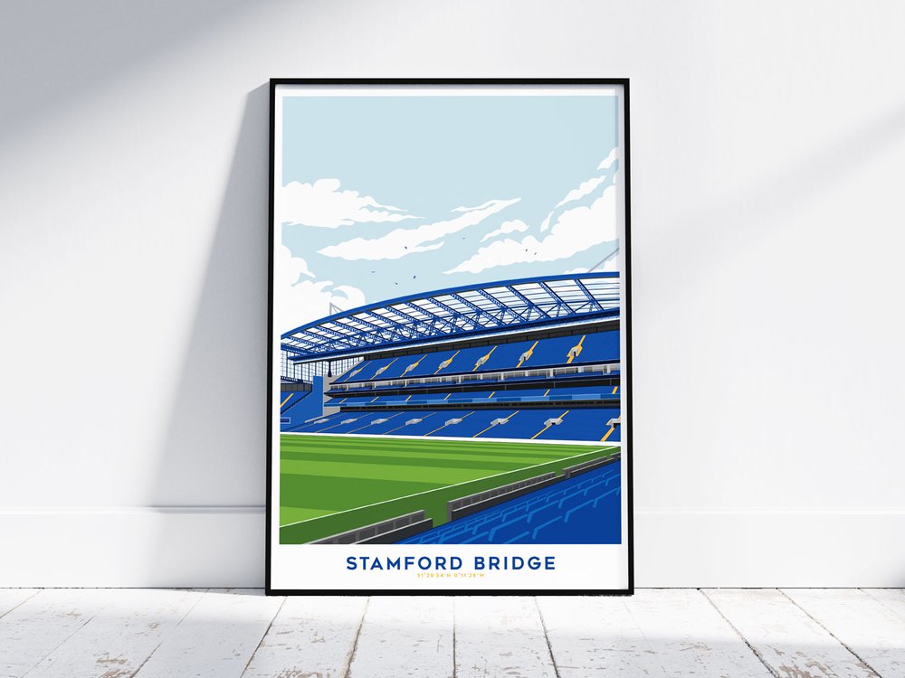 Chelsea F.C. Football Poster Print Stamford Bridge Print 