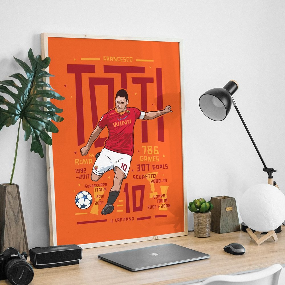 Coffret Fan AS Roma – Bande Capitaine Totti 1000/1000 – Avec COA – Pas De Maillot
