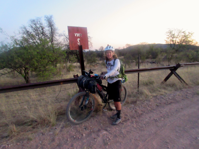 Holly at the Mexico border